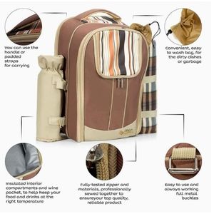 The ultimate picnic backpack and blanket